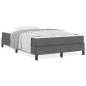 Preview: Boxspringbett Sonstiges Dunkelgrau 120 x 200 cm Stoff