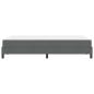 Preview: Boxspringbett Sonstiges Dunkelgrau 120 x 200 cm Stoff