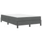 Preview: Boxspringbett Sonstiges Dunkelgrau 120 x 200 cm Stoff