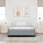 Preview: Boxspringbett Sonstiges Hellgrau 140 x 190 cm Stoff