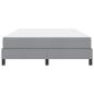 Preview: Boxspringbett Sonstiges Hellgrau 140 x 190 cm Stoff
