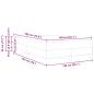 Preview: Boxspringbett Sonstiges Dunkelgrau 140 x 190 cm Stoff