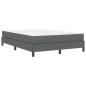 Preview: Boxspringbett Sonstiges Dunkelgrau 140 x 190 cm Stoff