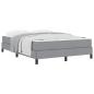 Preview: Boxspringbett Sonstiges Hellgrau 140 x 200 cm Stoff