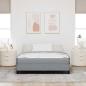 Preview: Boxspringbett Sonstiges Hellgrau 140 x 200 cm Stoff