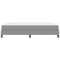 Preview: Boxspringbett Sonstiges Hellgrau 140 x 200 cm Stoff