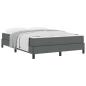 Preview: Boxspringbett Sonstiges Dunkelgrau 140 x 200 cm Stoff