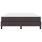 Preview: Boxspringbett Sonstiges Dunkelbraun 140 x 200 cm Stoff