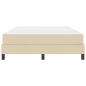 Preview: Boxspringbett Sonstiges Creme 140 x 200 cm Stoff