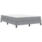 Preview: Boxspringbett Sonstiges Hellgrau 160 x 200 cm Stoff