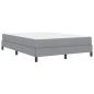Preview: Boxspringbett Sonstiges Hellgrau 160 x 200 cm Stoff