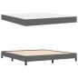 Preview: Boxspringbett Sonstiges Dunkelgrau 180 x 200 cm Stoff