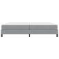 Preview: Boxspringbett Sonstiges Hellgrau 200 x 200 cm Stoff