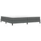 Preview: Boxspringbett Sonstiges Dunkelgrau 200 x 200 cm Stoff