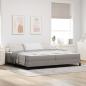 Preview: ARDEBO.de - Boxspringbett Sonstiges Taupe 200 x 200 cm Stoff