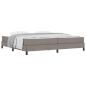 Preview: Boxspringbett Sonstiges Taupe 200 x 200 cm Stoff