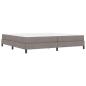 Preview: Boxspringbett Sonstiges Taupe 200 x 200 cm Stoff