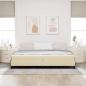 Preview: Boxspringbett Sonstiges Creme 200 x 200 cm Stoff