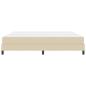 Preview: Boxspringbett Sonstiges Creme 200 x 200 cm Stoff