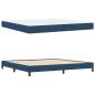 Preview: Boxspringbett Sonstiges Blau 200 x 200 cm Stoff