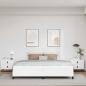 Preview: Bett Sonstiges Reinweiß 200 x 200 cm Kunstleder