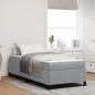 Preview: ARDEBO.de - Boxspringbett Hellgrau, Schwarz 80 x 200 cm