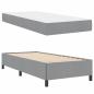 Preview: Boxspringbett Hellgrau, Schwarz 80 x 200 cm