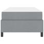 Preview: Boxspringbett Hellgrau, Schwarz 80 x 200 cm