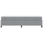 Preview: Boxspringbett Hellgrau, Schwarz 80 x 200 cm
