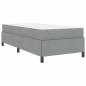 Preview: Boxspringbett Hellgrau, Schwarz 80 x 200 cm