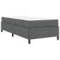 Preview: Boxspringbett Dunkelgrau, Schwarz 90 x 190 cm