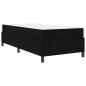 Preview: ARDEBO.de - Boxspringbett Schwarz, Schwarz 90 x 190 cm Stoff, Ingenieurholz