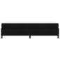 Preview: Boxspringbett Schwarz, Schwarz 90 x 190 cm Stoff, Ingenieurholz