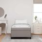 Preview: Boxspringbett Taupe, Schwarz 90 x 190 cm Stoff, Ingenieurholz