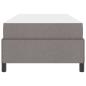 Preview: Boxspringbett Taupe, Schwarz 90 x 190 cm Stoff, Ingenieurholz