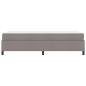 Preview: Boxspringbett Taupe, Schwarz 90 x 190 cm Stoff, Ingenieurholz