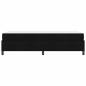 Preview: Boxspringbett Schwarz, Schwarz 90 x 200 cm Stoff, Ingenieurholz