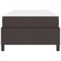 Preview: Boxspringbett Dunkelbraun 90 x 200 cm Stoff