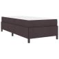 Preview: Boxspringbett Dunkelbraun 90 x 200 cm Stoff