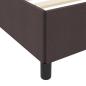 Preview: Boxspringbett Dunkelbraun 90 x 200 cm Stoff