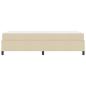 Preview: Boxspringbett Creme, Schwarz 90 x 200 cm Stoff, Ingenieurholz