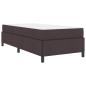 Preview: Boxspringbett Braun 100 x 200 cm Stoff, Ingenieurholz