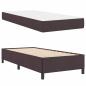 Preview: Boxspringbett Braun 100 x 200 cm Stoff, Ingenieurholz