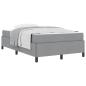 Preview: Boxspringbett Hellgrau, Schwarz 120 x 190 cm