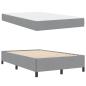 Preview: Boxspringbett Hellgrau, Schwarz 120 x 190 cm
