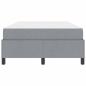 Preview: Boxspringbett Hellgrau, Schwarz 120 x 190 cm
