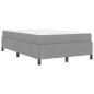 Preview: Boxspringbett Hellgrau, Schwarz 120 x 190 cm