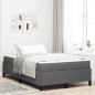 Preview: ARDEBO.de - Boxspringbett Dunkelgrau, Schwarz 120 x 190 cm