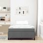 Preview: Boxspringbett Dunkelgrau, Schwarz 120 x 190 cm