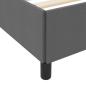 Preview: Boxspringbett Dunkelgrau, Schwarz 120 x 190 cm